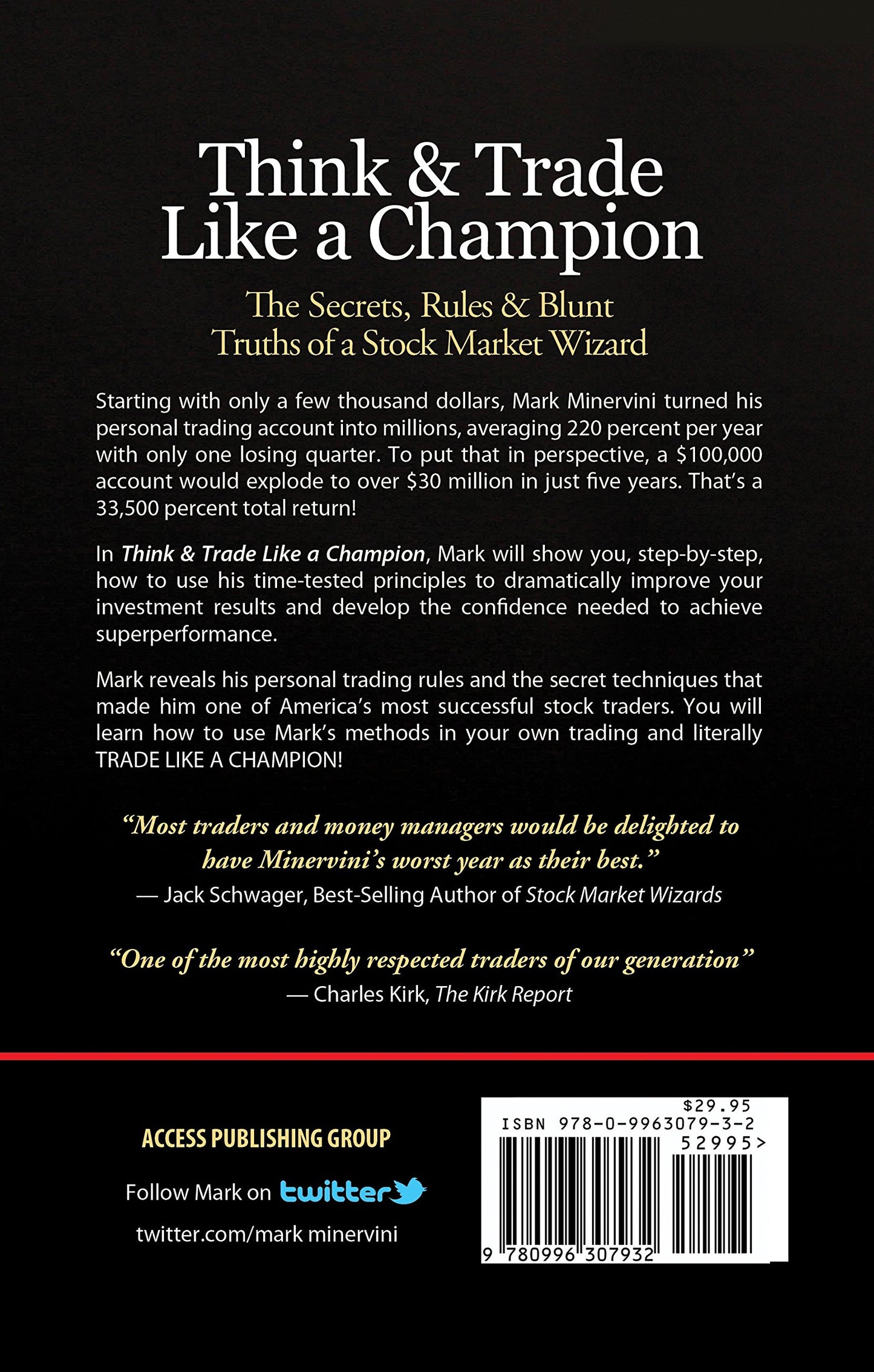 Think & Trade Like a Champion: The Secrets, Rules & Blunt Truths of a Stock Market Wizard